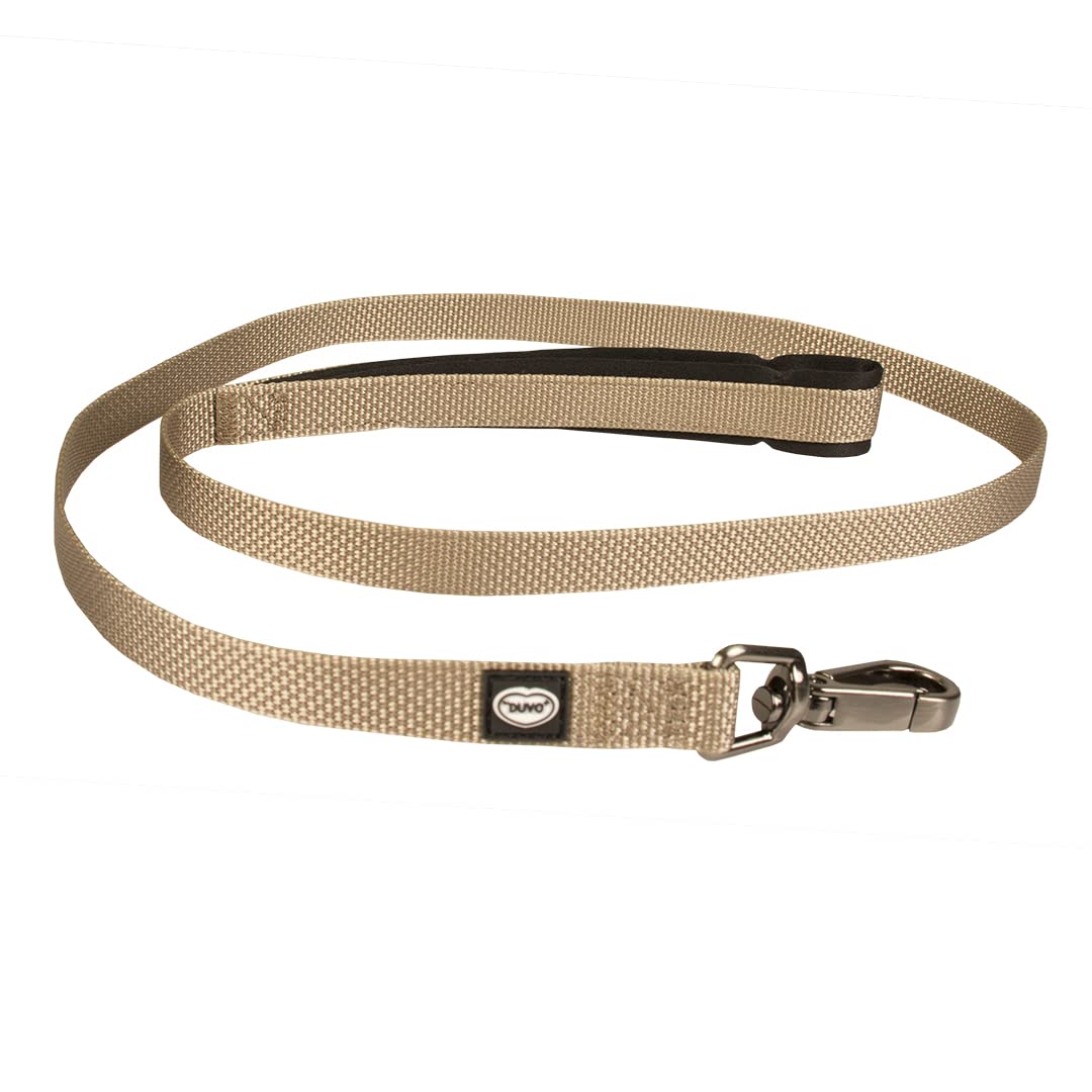 duvoplus, Laisse Confortable et Contemporain Gamme Explor North, Taille 100cm/25mm Taupe, Idéal pour des promenades et expéditions aventureuses, Résistants aux Intempéries