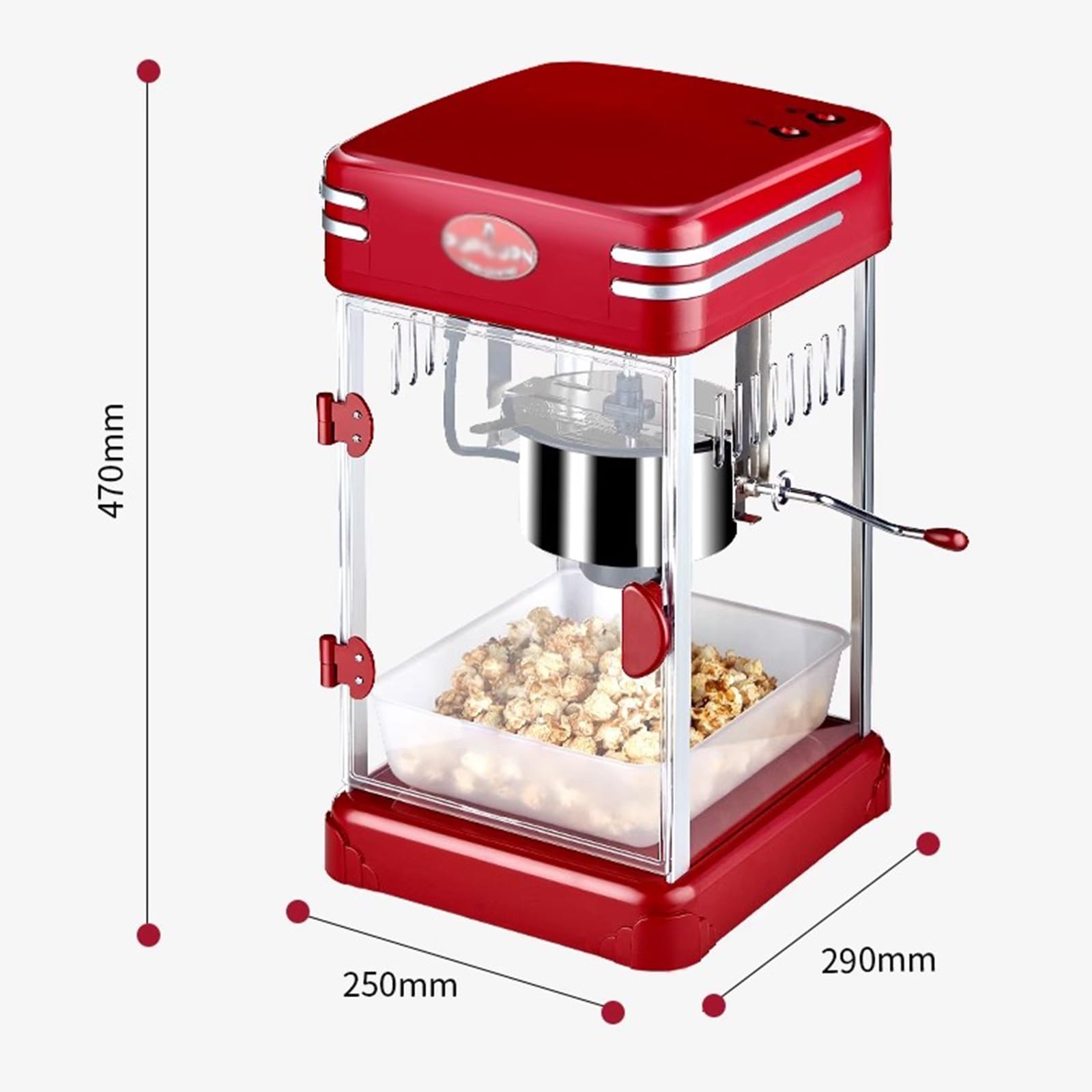 fabricante de palomitas de maíz Máquina de palomitas maíz for puesto comercial, totalmente automática, for uso doméstico, emprendimiento móvil, pequeño proyecto para uso familiar
