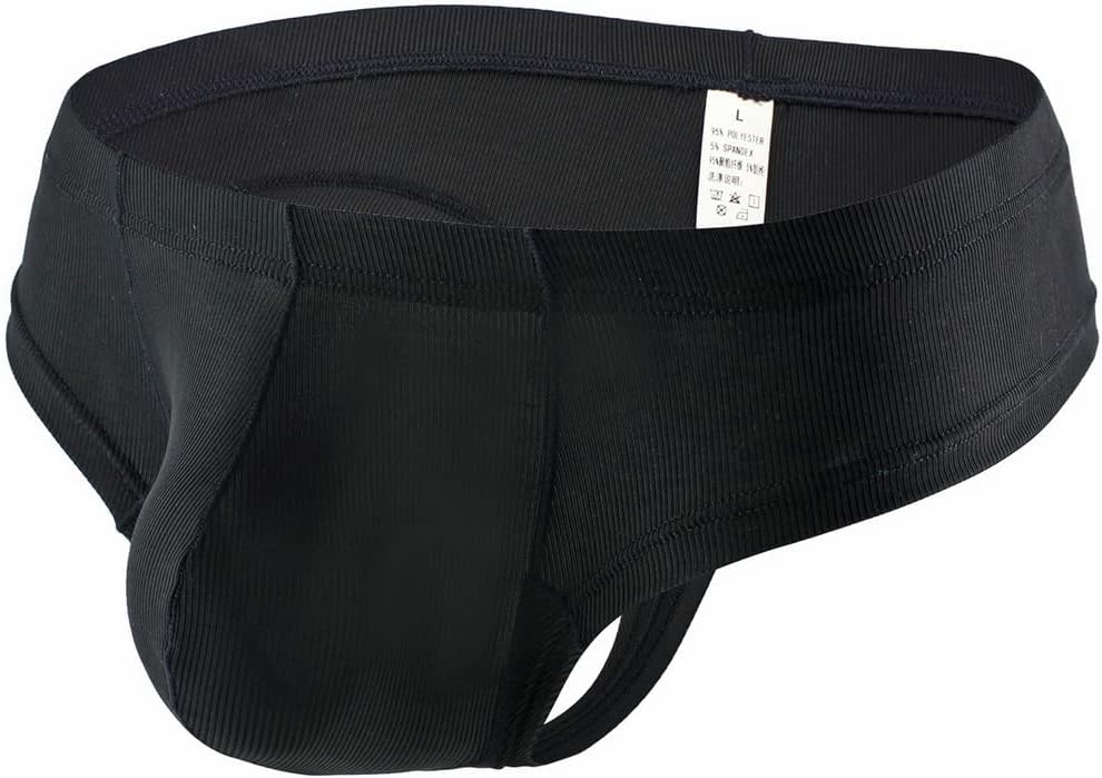 [JEKYDOSD] Faringoto Men's Ice Silk Thread Underpants T Pants, Solid Color, Breathable G-string Pants
