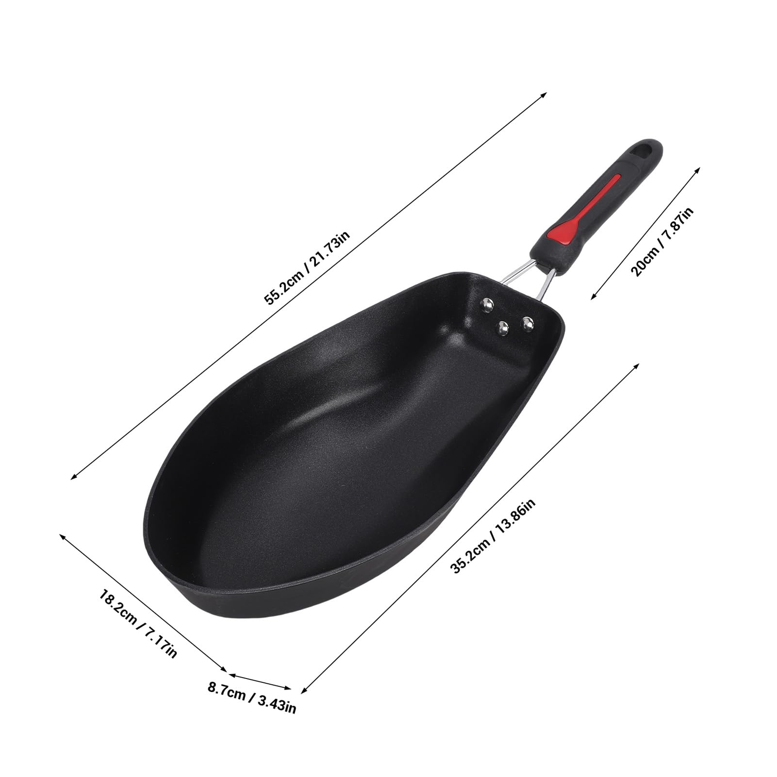 Cocoarm Padella a Forma di Pesce 3D, Padella in Acciaio Inossidabile Antiaderente con Distribuzione Uniforme del Calore per la Cottura del Pesce