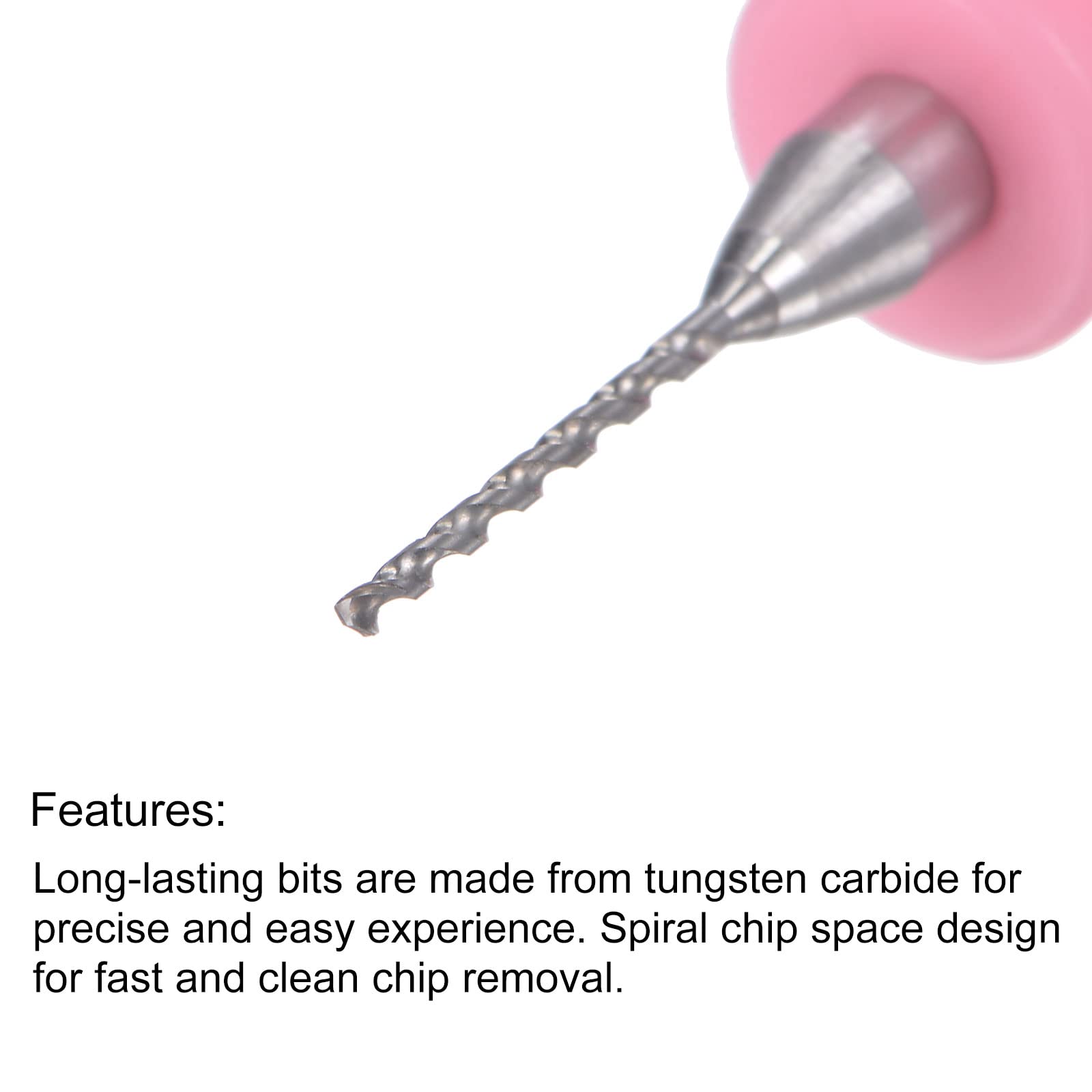 QUARKZMAN Micro PCB Mèche Foret Pointe Set 0.8mm 1mm, 1/8" 3.175mm Tige Tungstène Carbure CNC Gravure Imprimer Circuit Carte Perceuse Pointes Rotatif Outil 20pcs