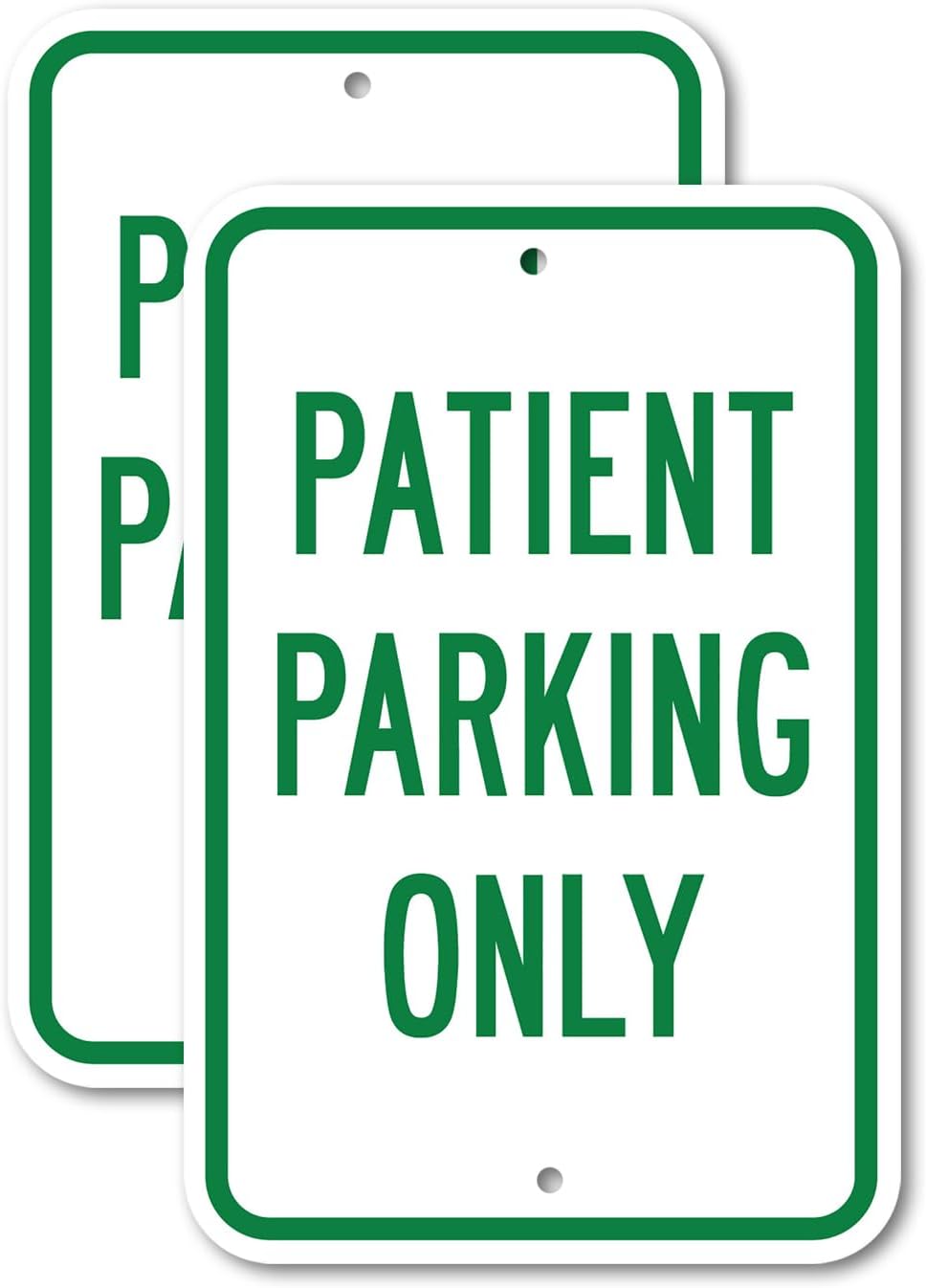 (2 Pack) Reserved for Seniors | 12" X 18" Heavy-Gauge Aluminum Sign | Rust Free Aluminum, Weather Resistant, Waterproof, Fade Resistant, 2 Pre-drilled Holes