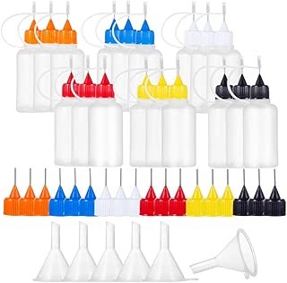 Miracle 18PCS 30ml Precision Tip Applicator Bottle Needle Tip Glue Bottle DIY Quilling Tool Precision Bottle Needle Bottle Squeeze Bottle Oiler Bottle Filling Bottles Alcohol Ink to Use on Yupo Paper - coolthings.us