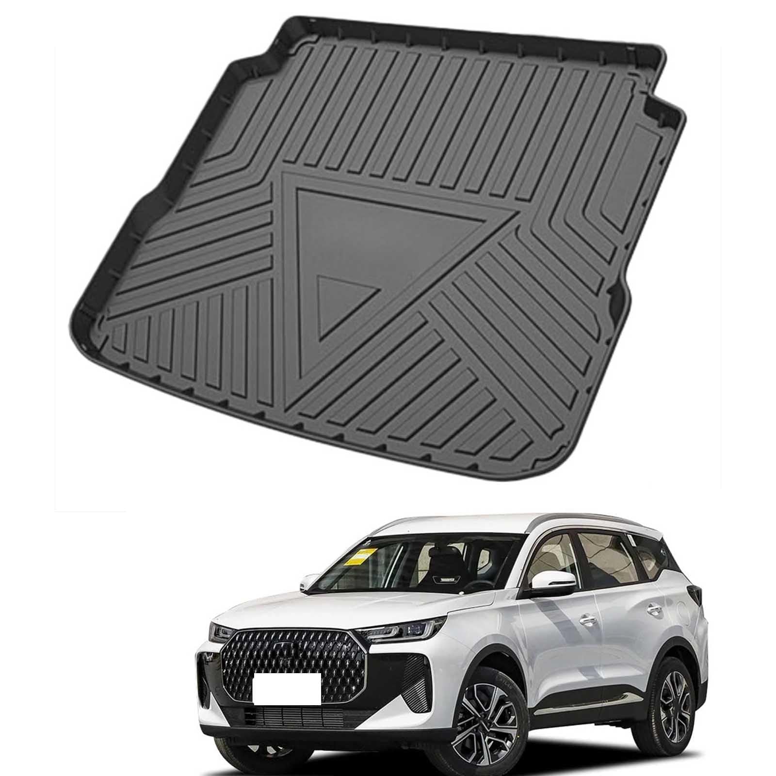 Cargo Liner for Chery Tiggo 7 PLUS with Rhinestone-Encrusted Side Panels (2021-2022)