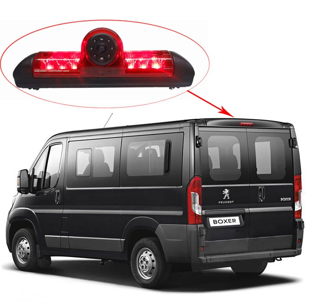Transporter Van Cámara de Marcha Atrás con 7 Pulgadas TFT LCD Monitor de Coche, IR Vision Nocturna HD Impermeable Cámara de Visión Trasera para Fiat Ducato X250 Peugeot Boxter Citroen Jumper Dodge