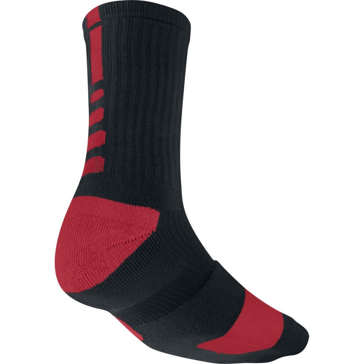 NikeElite Basketball Crew Socks-Small, Black/Varsity Red