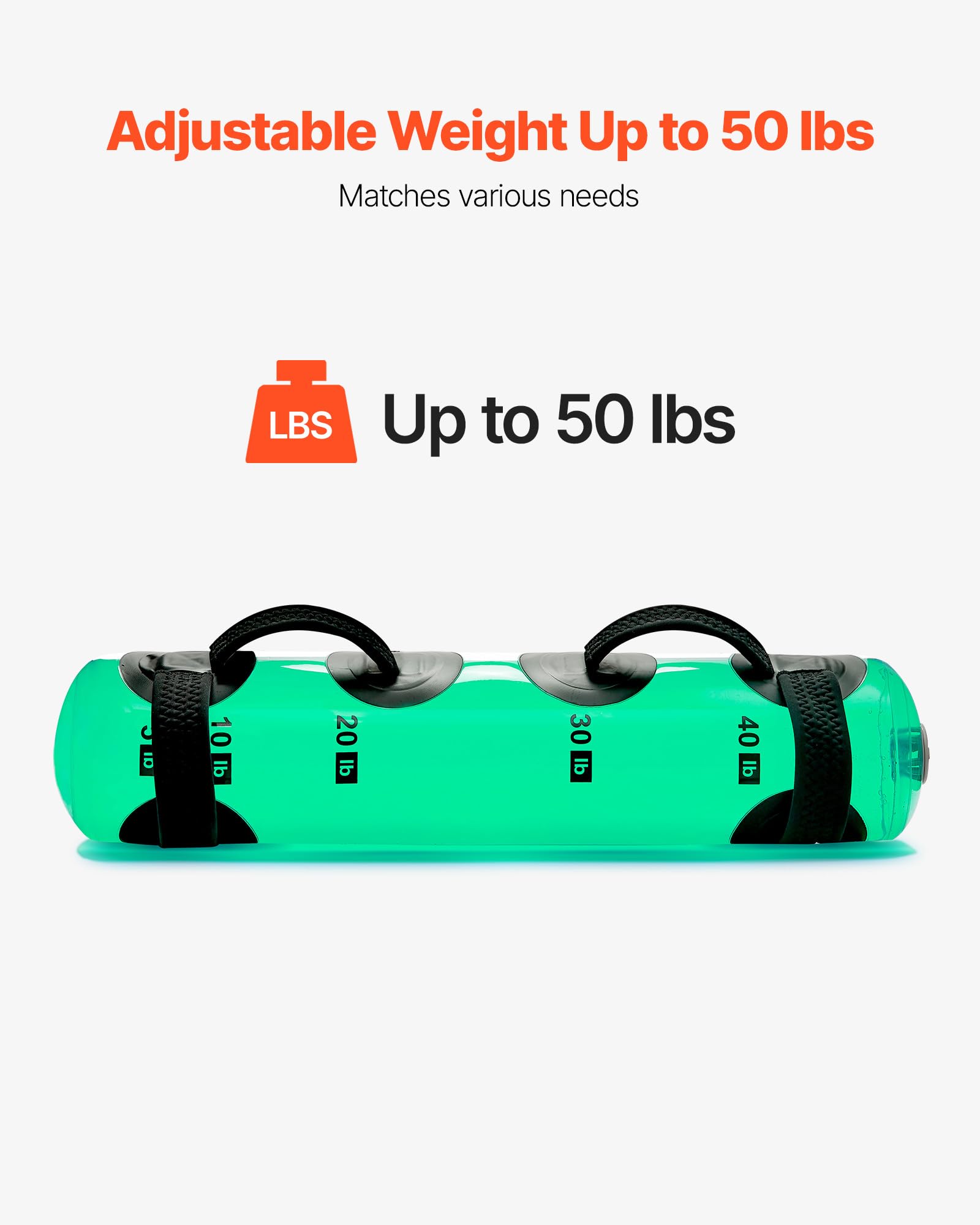 VEVOR Water Weights - Bolsa de agua grande para entrenamiento, estabilidad portátil ajustable y equipo de ejercicio de cuerpo completo, para entrenamiento de fuerza y equilibrio, ejercicio de gimnasio