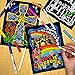 Super Pack of 18 Fuzzy Velvet Coloring Posters (Christian Edition) - Great for Easter, Religious Gift, Kids Sunday School, Group Arts Crafts Projects - Coloring Activity for Boys and Girls (1 Pack)