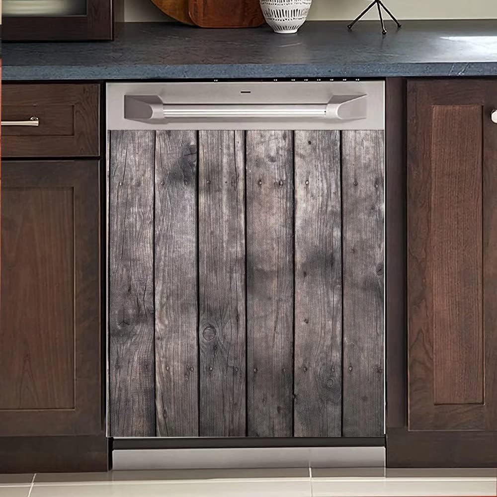 Wood Door Kitchen Decorative Dishwasher Sticker