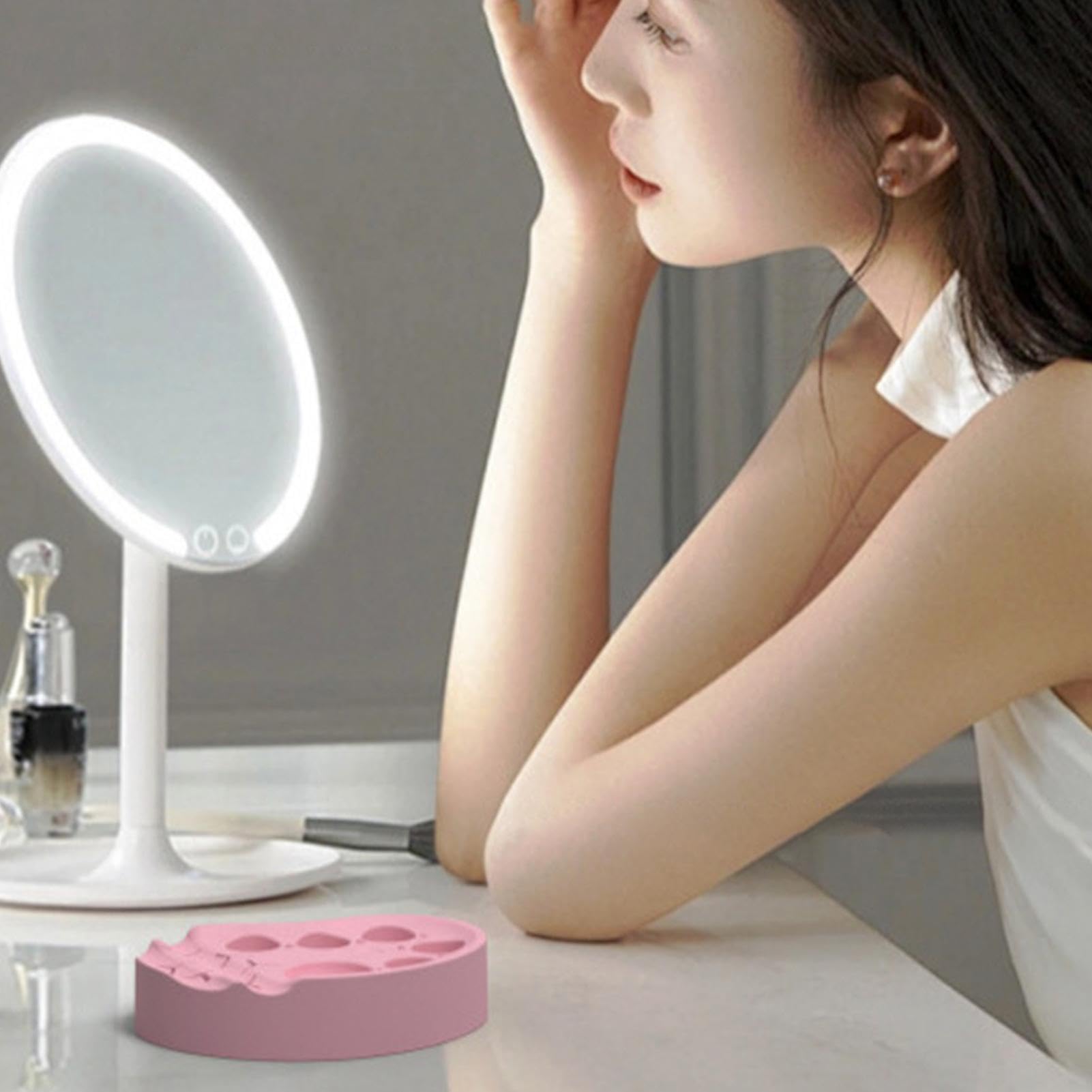 Vassoio di miscelazione – cosmetico compatto e portatile, flessibile e lavabile, accessorio multiuso per sollevare le ciglia e organizer per prodotti di bellezza | Tavolozza da viaggio per