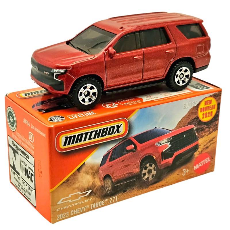 Image of Hot Wheels 2026 Match Box 2023 Chevy Tahoe Z71 for 3 Years & Above 60 /125 (Red)