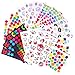 MOKIU 21 Feuilles Gommettes Autocollant 1200 Gommettes Autocollants Stickers pour Album Photo Scrapbooking Instax Mini Photo DIY Accessoires, activites manuelles pour enfants