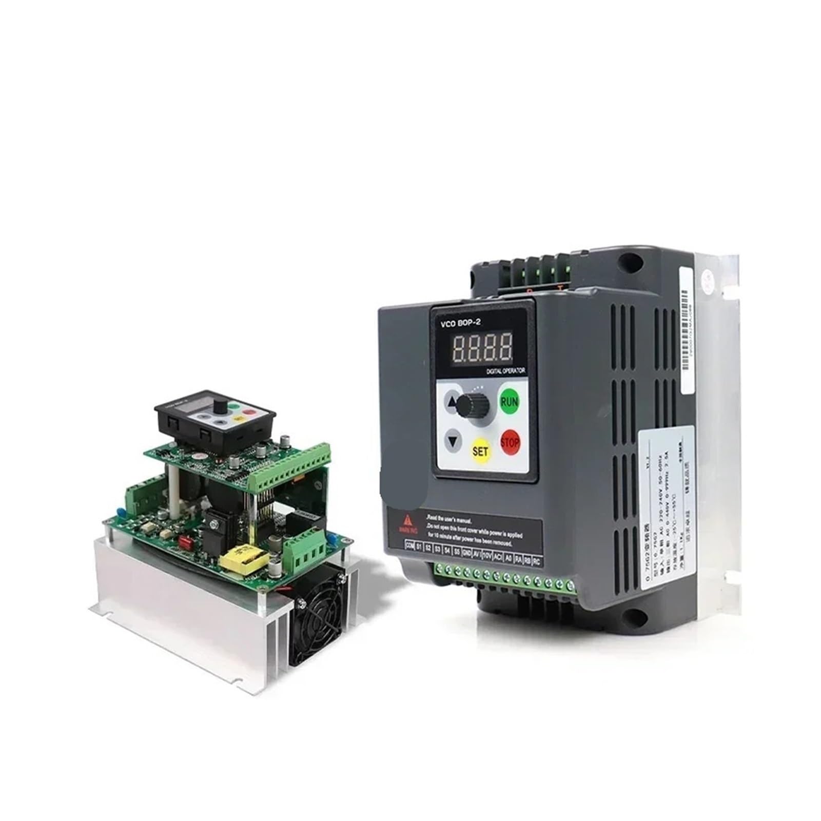 1ph 220V à 3ph 380V VFD 3KW 4KW variateur de fréquence convertisseur onduleur vecteur moteur régulateur vitesse trois phases