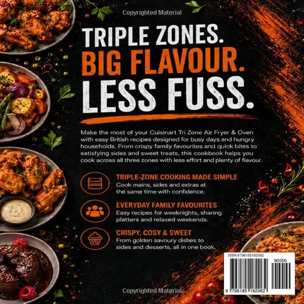 Cuisinart Tri Zone Air Fryer & Oven Cookbook UK: Easy British recipes for triple-zone cooking, crispy family meals, quick bites, sides and sweet treats image 3