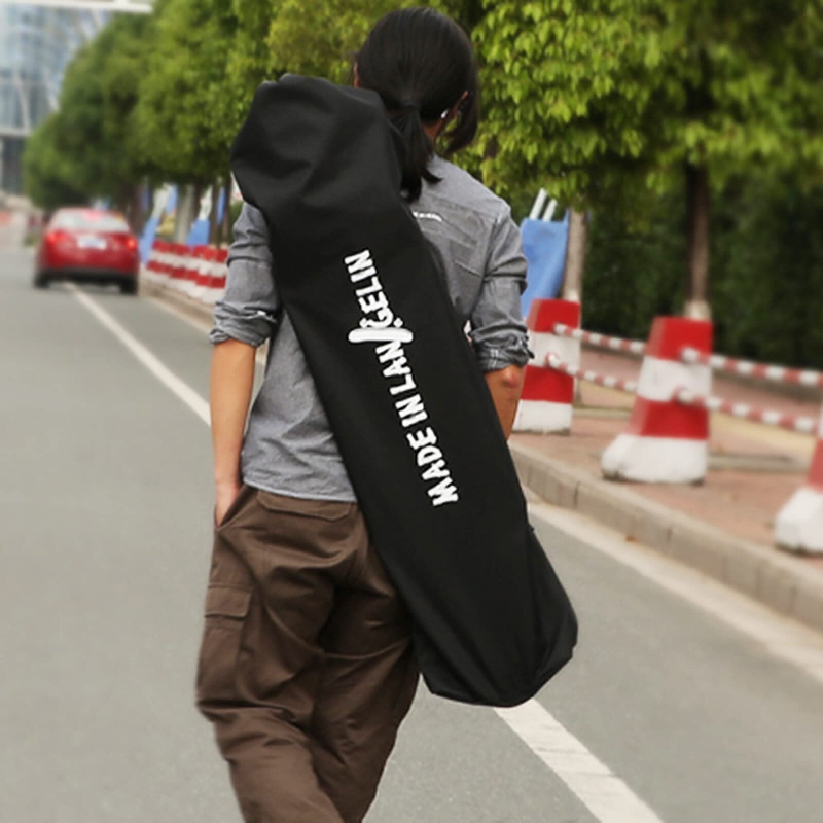 Skateboard Rugzak, Skateboard Tas Schouderriem Verstelbare Opvouwbare Carrier Reisrugzak, voor Dubbele kromgetrokken Boards En Longboards