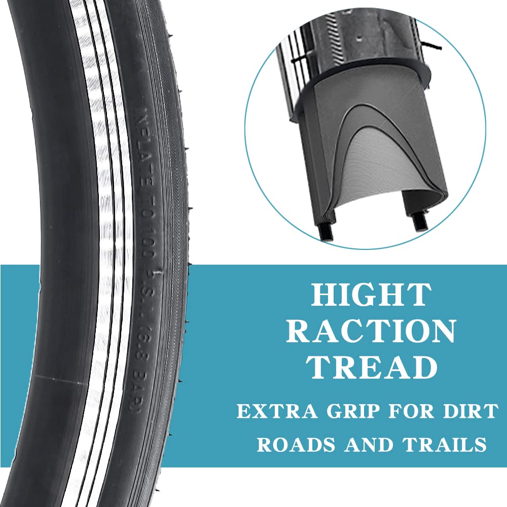 Amazon.com : 2 Pack Bike Tires 700x23C 30TPI Road Bike Bicycle