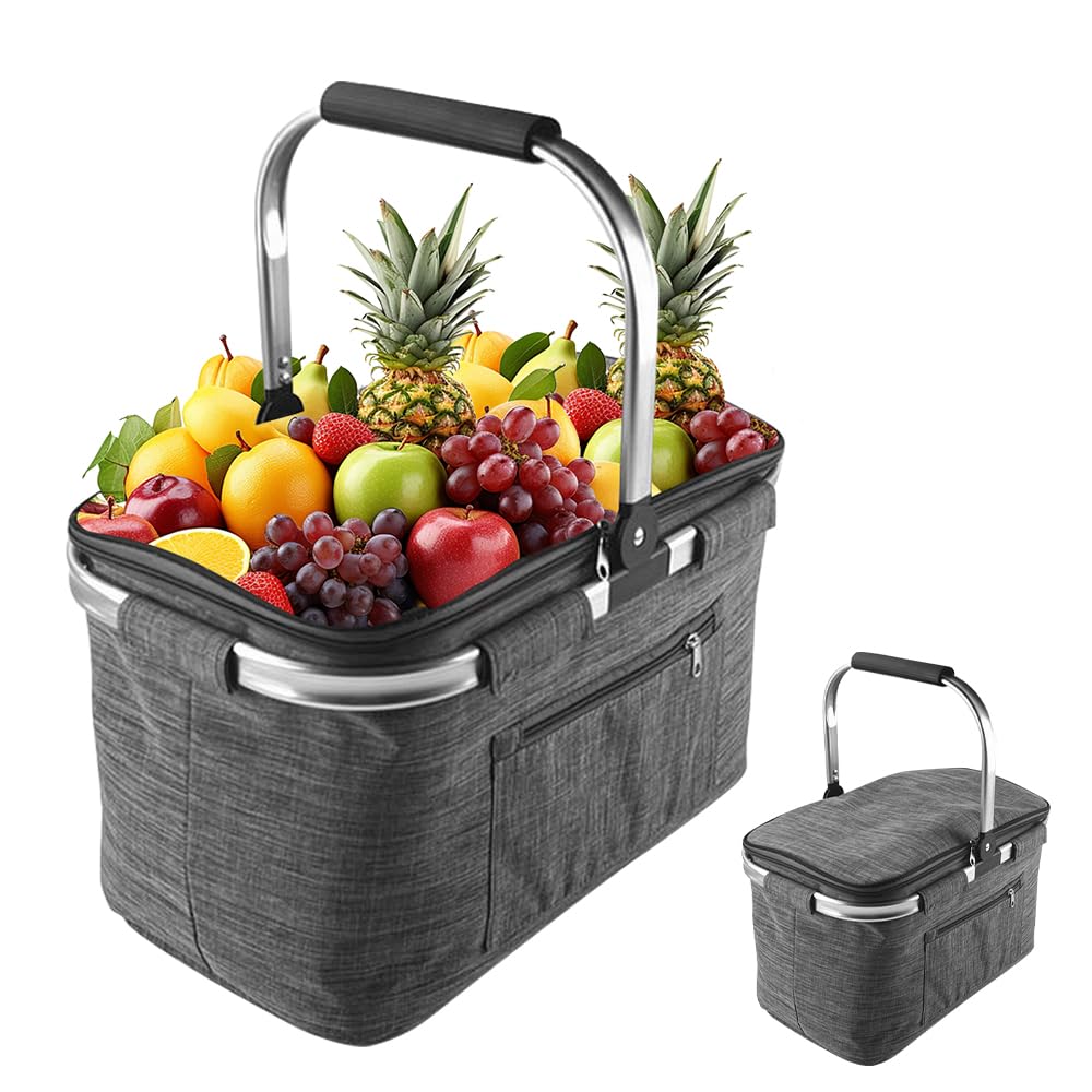 Grand panier de pique-nique pliable, une idée cadeau utile