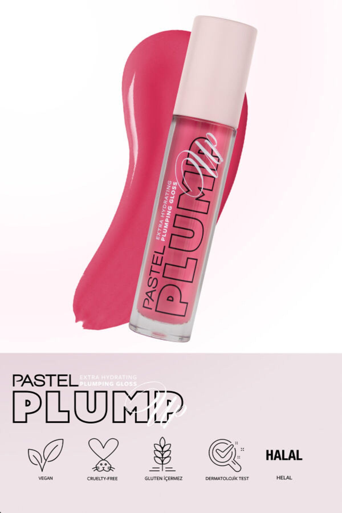 Pastel Plump Up Extra Hydrating Plumping Gloss - Dolgunlaştıran Dudak Parlatıcısı 211 Pink Petal