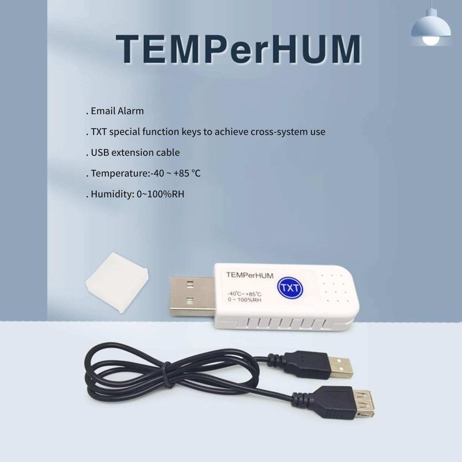 Registratore di dati del registratore di dati di umidità temperatura/di temperatura per il PC del computer con la funzione dell'allarme del email