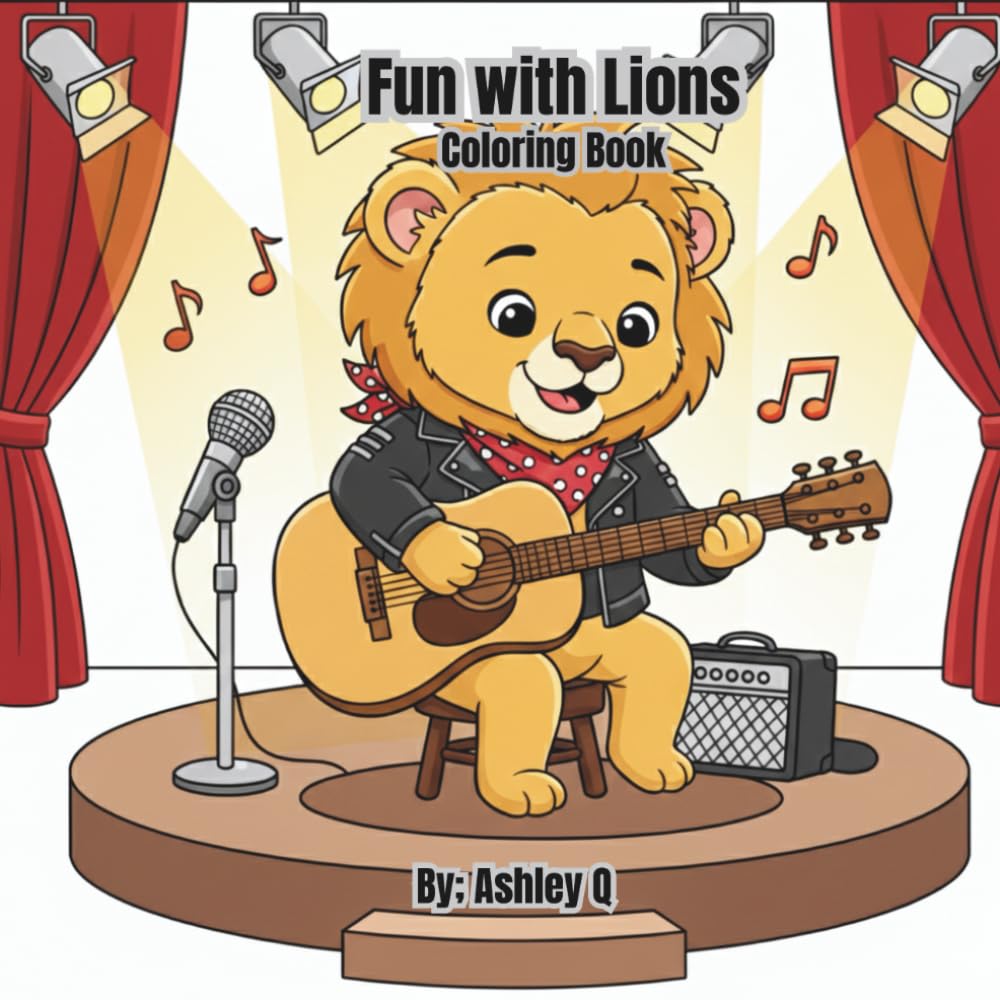 Fun with Lions Coloring Book: 60 pages of wild adventures