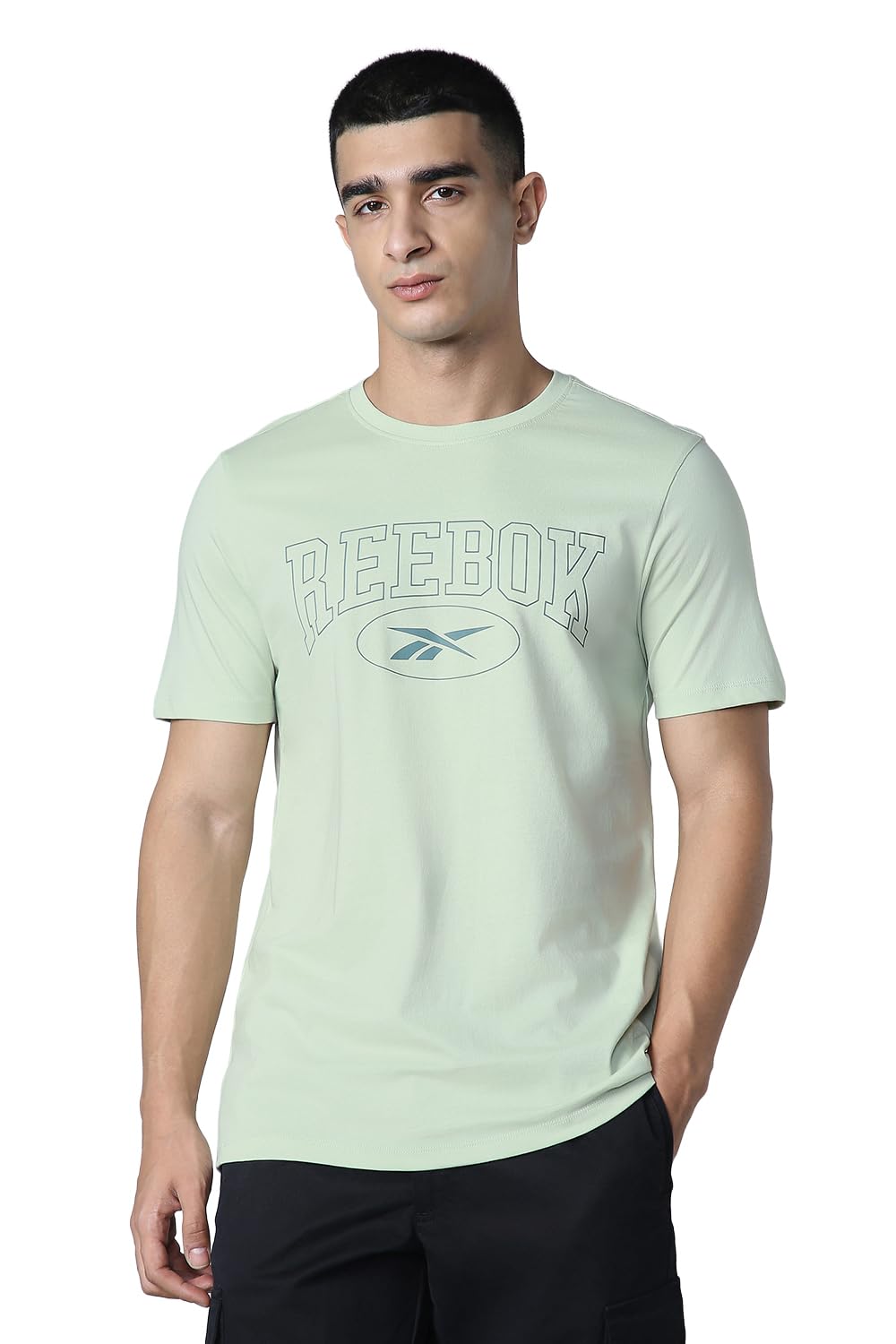 reebok Men's Cotton Casual T-Shirt - Soft Breathable Regular Fit Half Sleeve Cotton Tee | Round Neck Tshirt for Men-picture-23