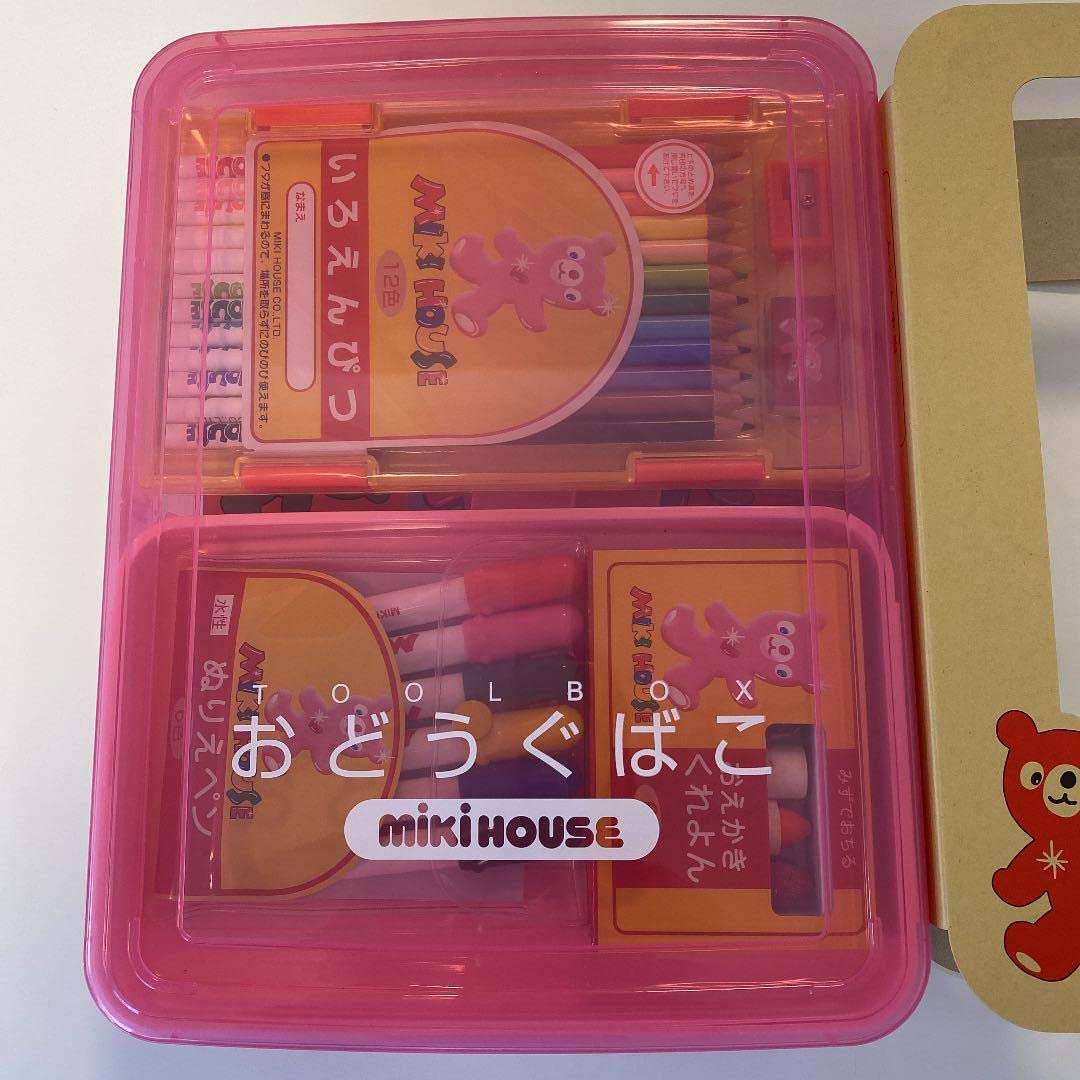MIKI HOUSE マルチケース 文房具セット Amazon.co.jp: ミキハウス 文房具入り お道具箱 入園 入学 祝い : おもちゃ