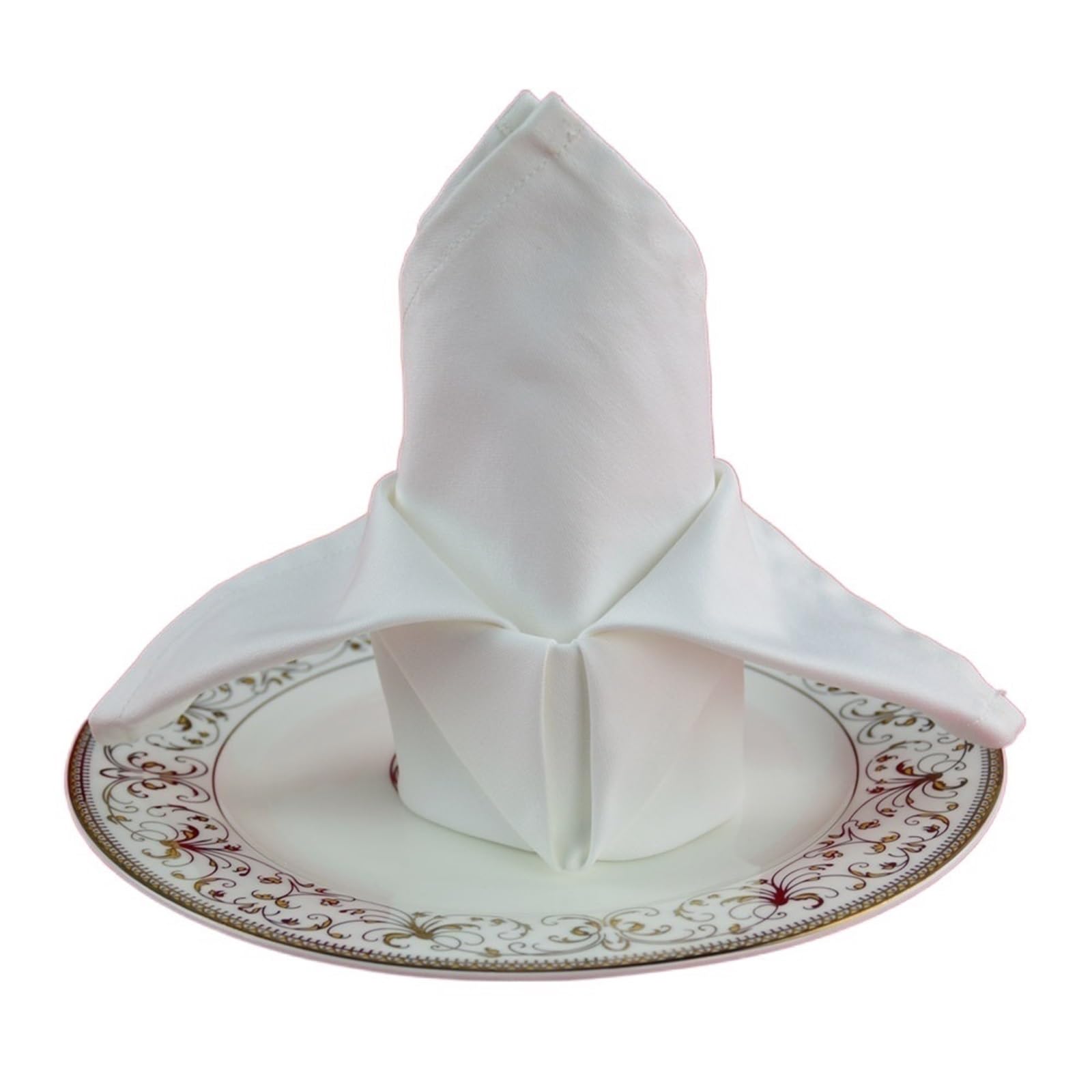 Tovagliolo di Stoffa 10 pezzi rosso bianco cotone 33x33cm Panno pieghevole quadrato for hotel ristorante western tavolo da pranzo tavola da pranzo spessore tovagliolo tessile di casa ( Color : Thick c