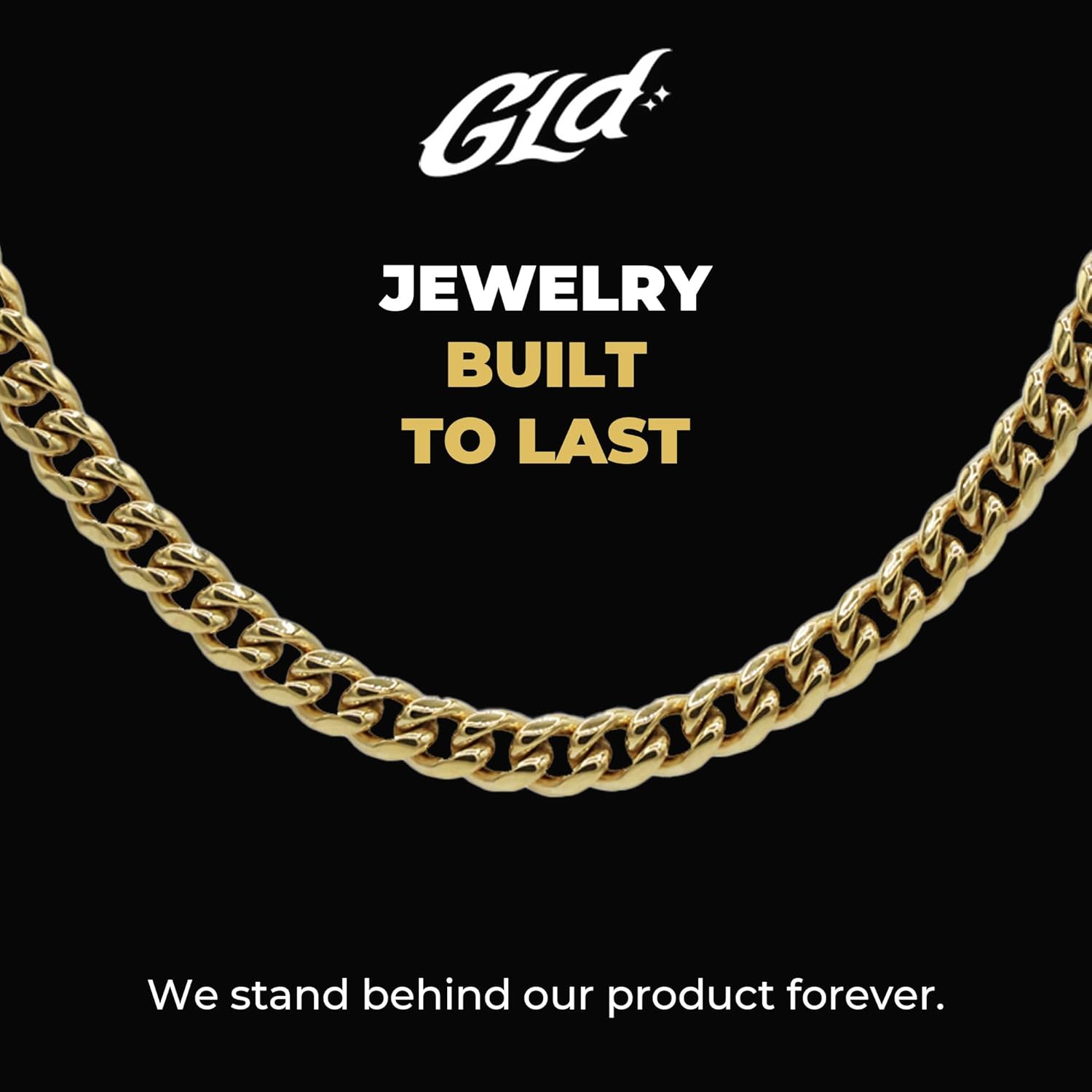 GLD Cuban Link Chain for Men and Women - Gold-Plated Micro Cuban Chain with Premium Storage Travel Pouch - Snatch-Proof Clasp, Sweat-Proof and Fade-Resistant - Lifetime Quality, Designed in Miami - Image 7