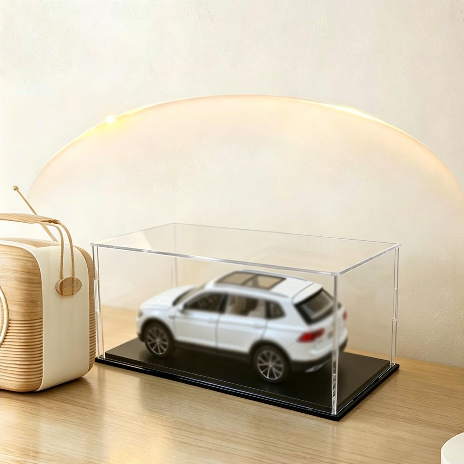 Transparent Acrylic Model Display Case, 20 24 Inch Wide Clear Assembly Box for Showcasing Figures/ Doll Toys, Home Storage Protection Cube(35x35x35cm/14x14x14in)
