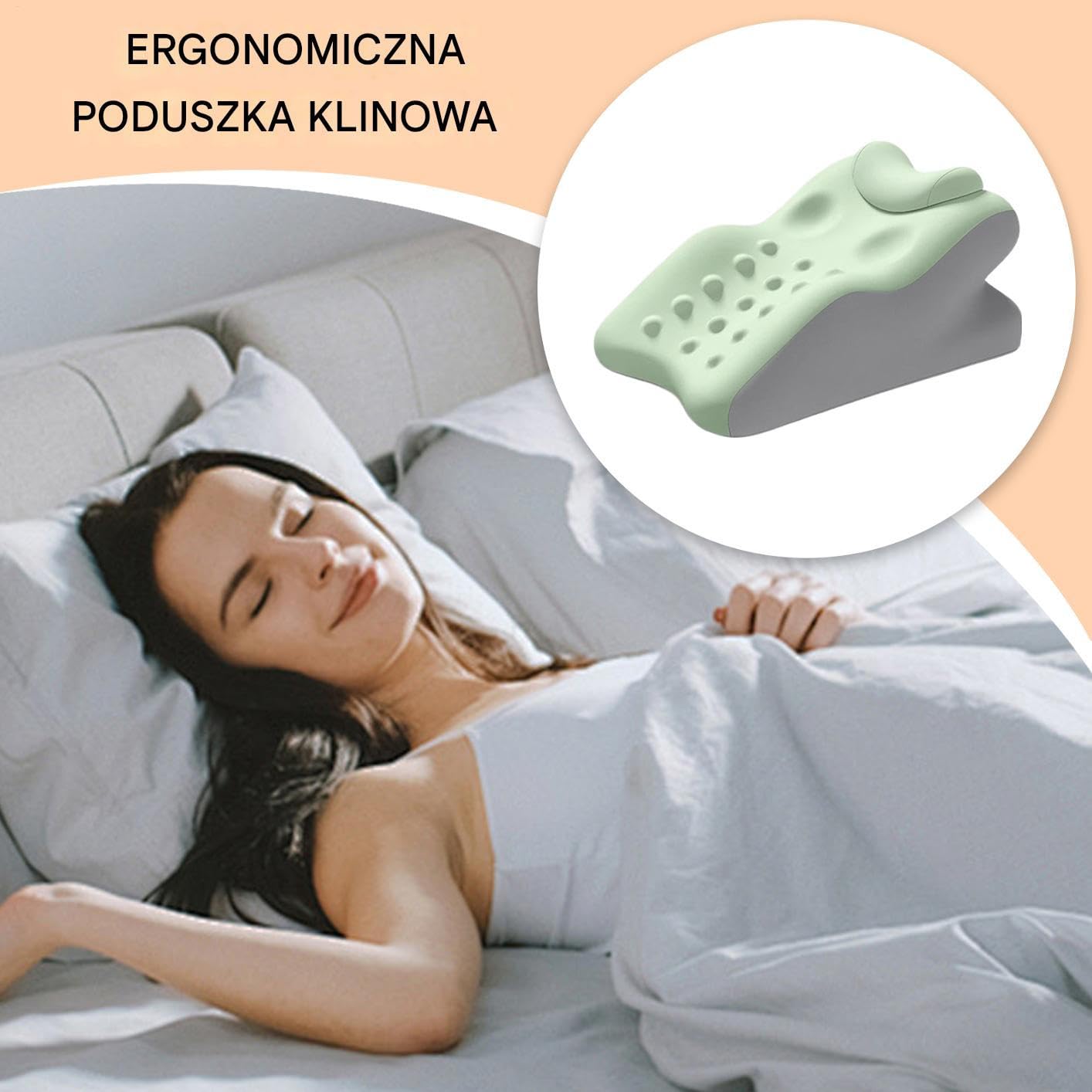 Poduszki klinowe do spania Podkładka z pianki memory pod plecy, ułatwia, | Ergonomiczna poduszka klinowa do spania dla dorosłych Wspomaganie snu, refluks, chrapanie,