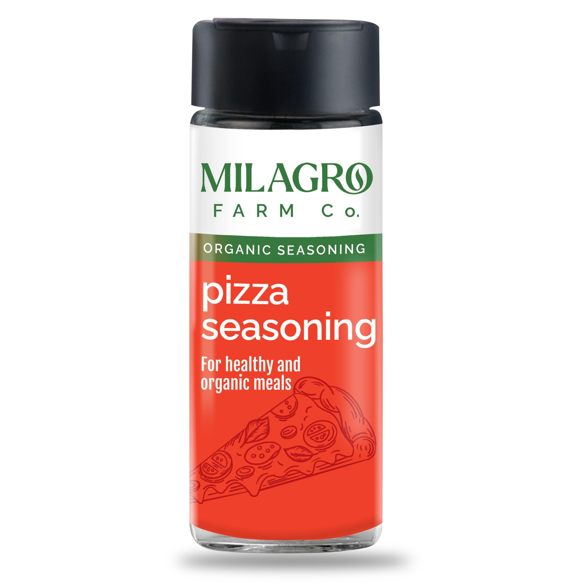Milagro Farm Company Pizza Seasoning 50gm, Perfect for Adding Savory and Aromatic Flavor to Pizzas and Snacks Ideal for Cooking Seasoning and Garnishing