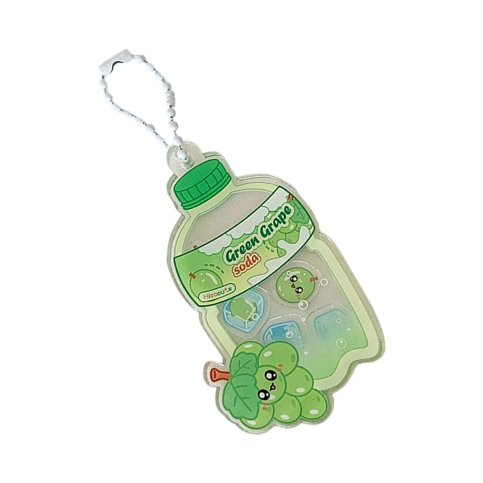 Car Keychain for Women Girls Lovely Bag Charms Drinks Bottle Keychains Accessories for Backpacks Wallets Decors Aesthetic Accessories