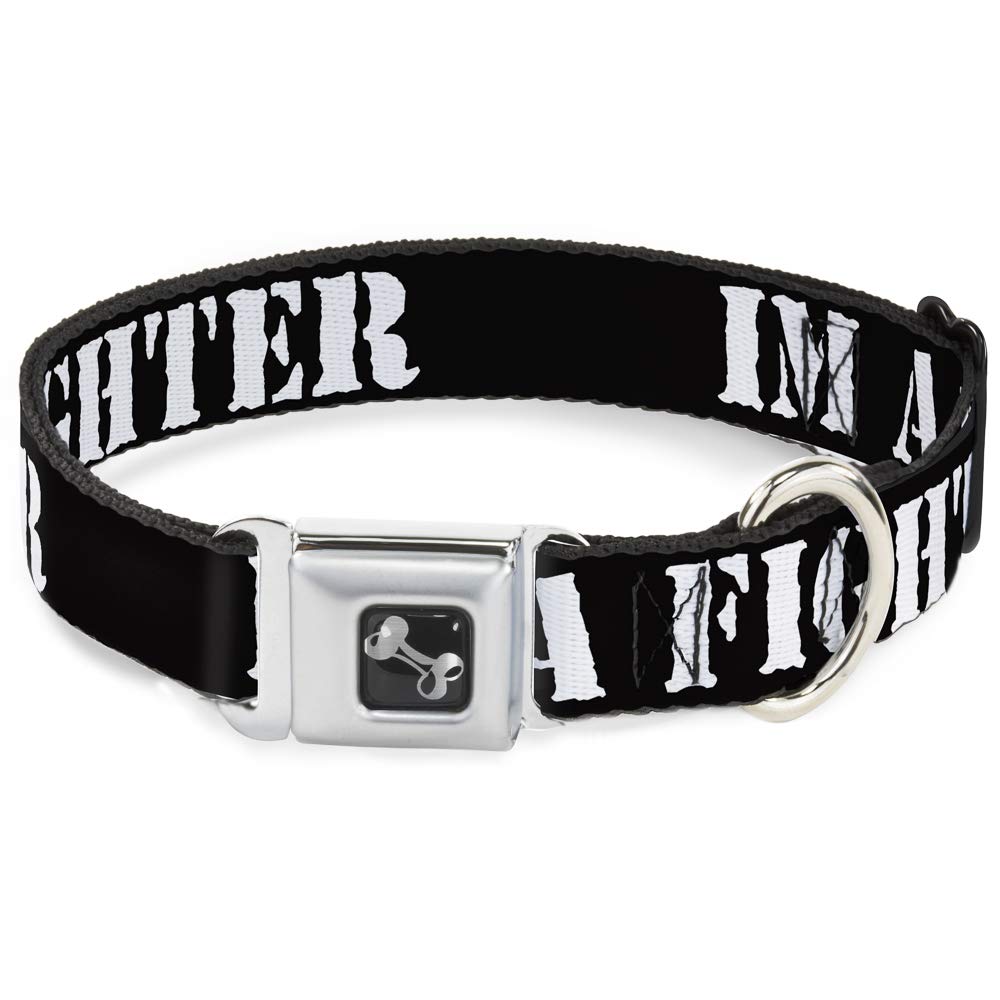 Collier pour chien ajustable 18-81,3 cm Buckle Down résistant avec boucle en os