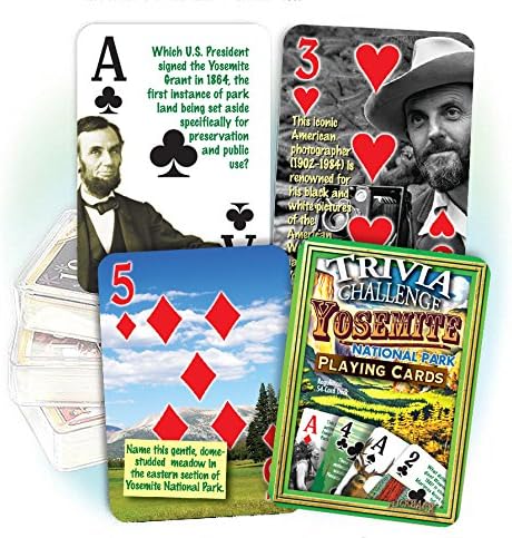 Flickback Media, Inc. Naipes de trivia del Parque Nacional de Yosemite Cumpleaños