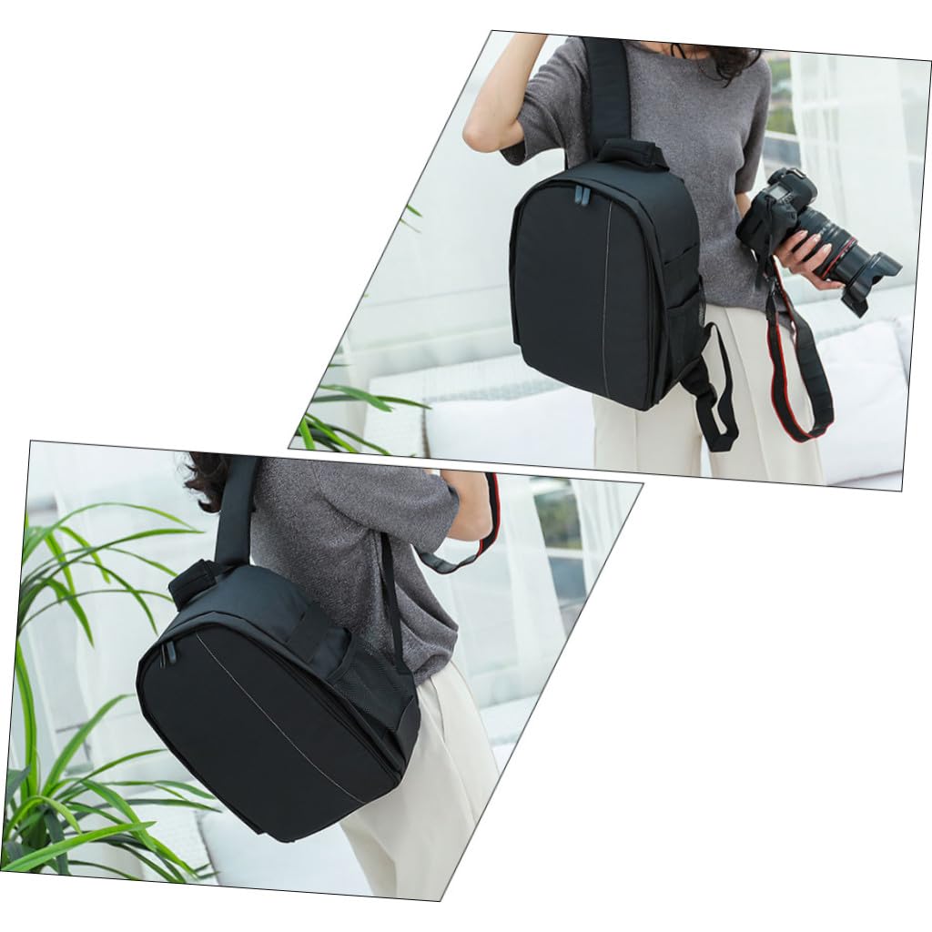 TOPBATHY Zaino per Fotocamera Dslr in Nailon Spazio per Power Bank e Tablet, Borsa Compatta per Uomini e Donne, per Viaggi e Fotografia
