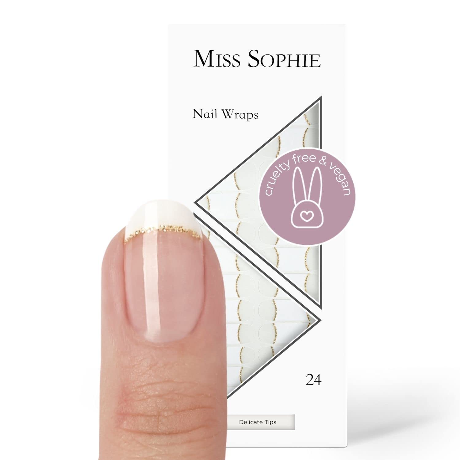 Miss Sophie Nail Wraps - 24 Ultra-Thin-self-Adhesive Long-Lasting Nail Wraps