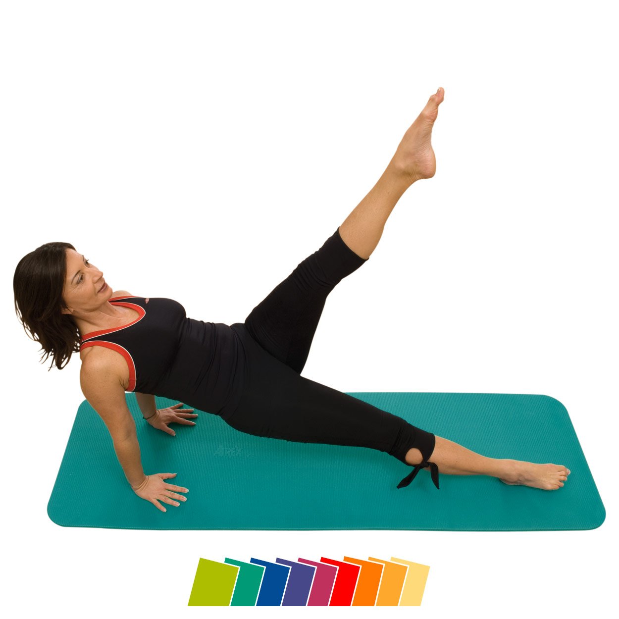 AIREX Fitline 140, Gymnastikmatte, wasserblau, ca. 140 x 60 x 1,0 cm