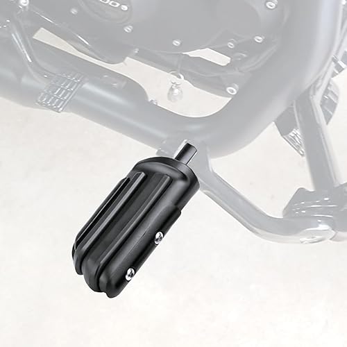 Miniatura 2 de Estriberas de carretera en ángulo de 1.25 pulgadas de largo para motocicleta, reposapiés ajustables con abrazaderas kit de soportes compatible con