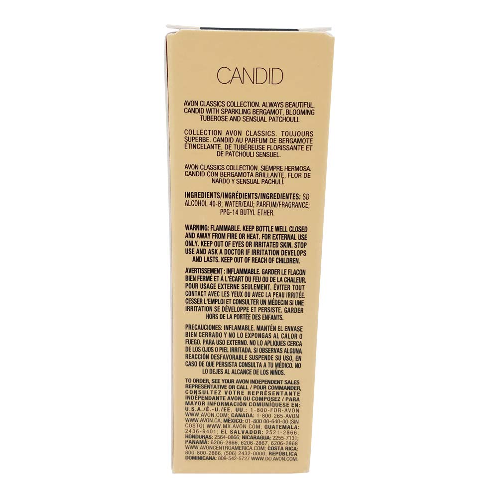 AVON Candid Cologne Spray Classics Collection, Amber Floral Fragrance for Him with Apricot, Bergamot, Tuberose & Patchouli, Long Lasting Designer Travel Size Cologne for Men, 1.7 oz - Image 3