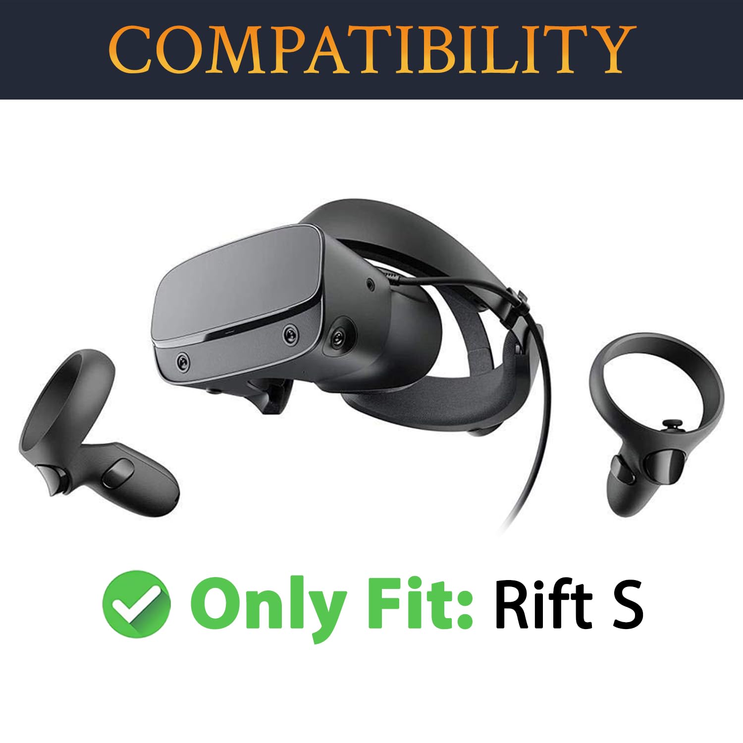 SOULWIT Zestaw wymiennych nakładek na twarz z chłodzącym żelem (interfejs twarzy) do Oculus Rift S, nakładka nos zapobiegająca przeciekaniu, akcesoria VR