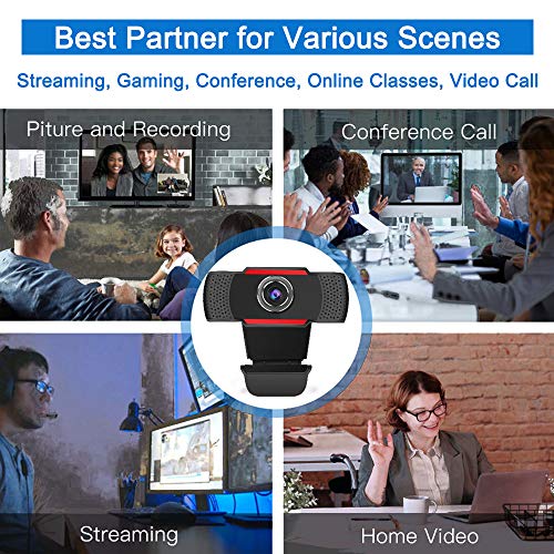 Sheye Webcam con Microfono, Web Cam Full HD 1080p