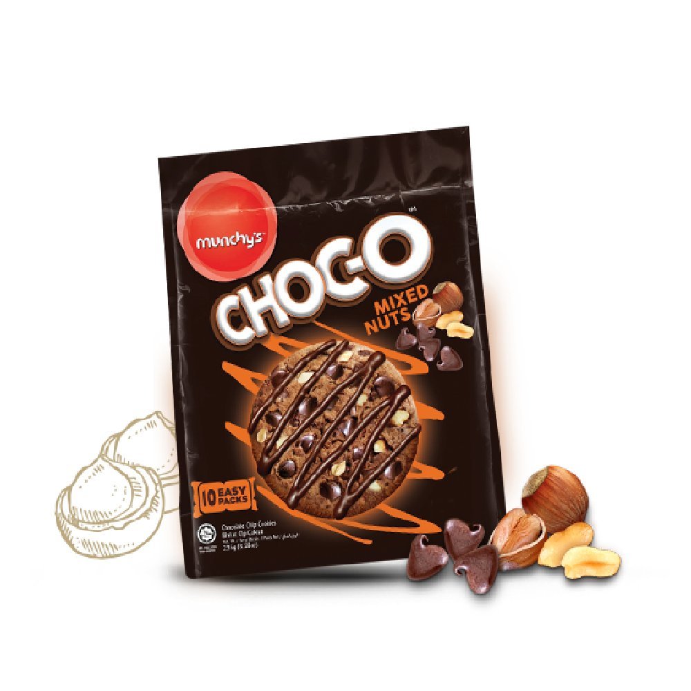 Amazon.com: Munchy's CHOC-O Chocolate Chip Cookies 235g (Mixed