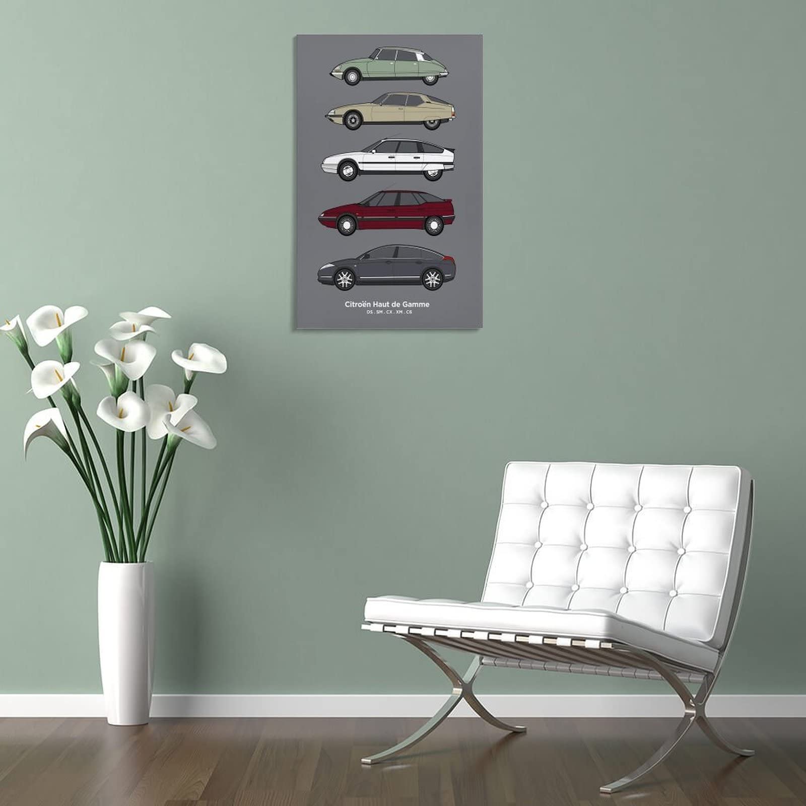 Poster Su Tela Per Auto Citroen (DS, CX, XM, C6) – Stampa Artistica Moderna 40x60 Cm Per Camera Da Letto - 4