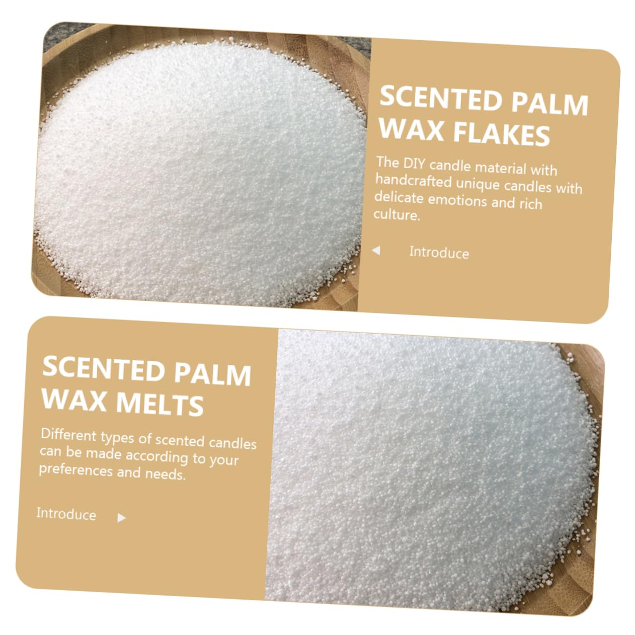 Housoutil Palma Profumata Facile da Usare Fiocchi di Cera Materiale per Candele DIY Bianco 1 Sacchetto di Materiale Artigianale per Candele Fai da Te