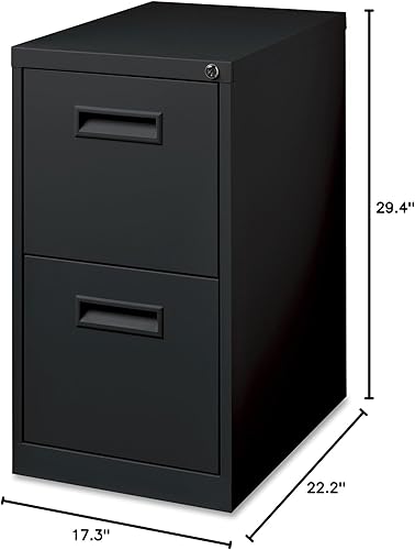 Miniatura 2 de Lorell Pedestal móvil, archivoarchivo, 15 por 19 x 27-34 pulgadas, negro