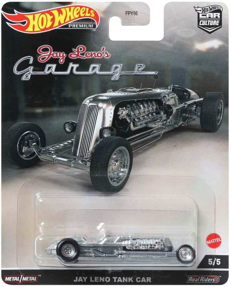 Jay Leno Tank Car Brushed Metal Jay Lenoâ€™s Garage Diecast Model Car by Hot Wheels