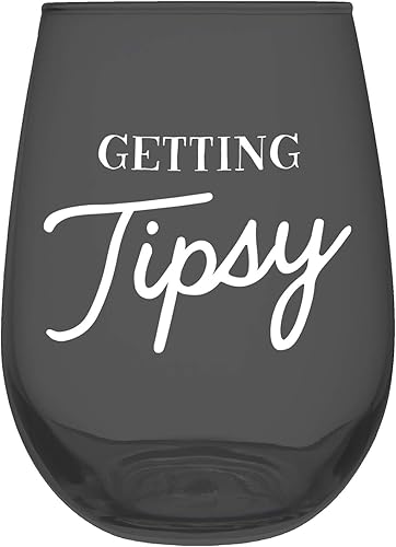 Miniatura 9 de Slant Collections Copa de vino sin tallo, regalo de boda para despedida de soltera, 20 onzas, cuentas blancas