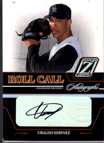 Ubaldo Jimenez T3 Card 2005 Zenith Roll Call Autographs #25