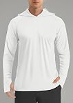 TACVASEN UPF 50+ Chemises de soleil UV Protection Quick Dry Lightweight Long Sleeve Hoodie Shirt Cool Shirt Pêche Nage pour homme