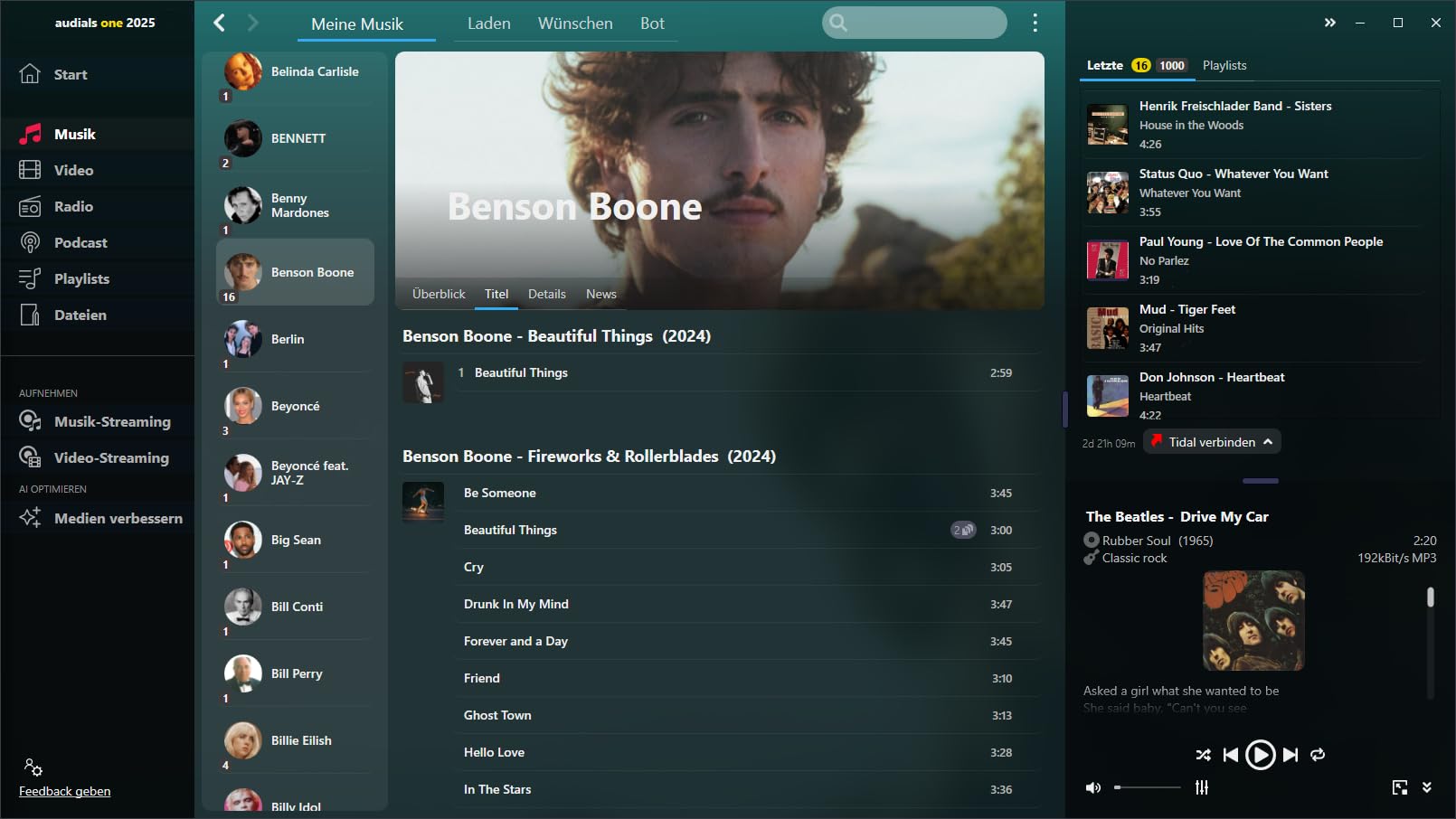 Audials One 2025 ULTRA - Deutsch / Multilingual - Windows 11/10 - *Dauerlizenz* KI-Verbesserungen und Aufnahme von Streamingdiensten wie Netflix, Joyn, Deezer, Spotify (Product Key Card) #PKC